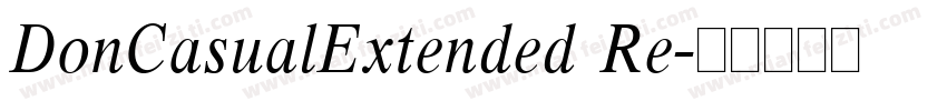 DonCasualExtended Re字体转换